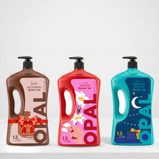 Special Offer 1.50L Shower Gel Magical Nights-1.50L Shower Gel Tender-1.50L Shower Gel Khamra Gift