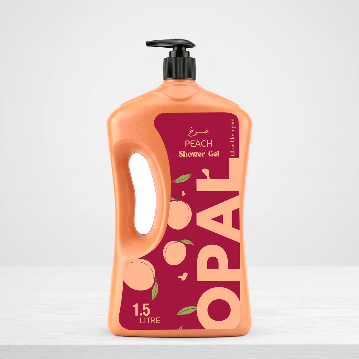 Opal-Shower-Gel-1.50L-Liter--Peach